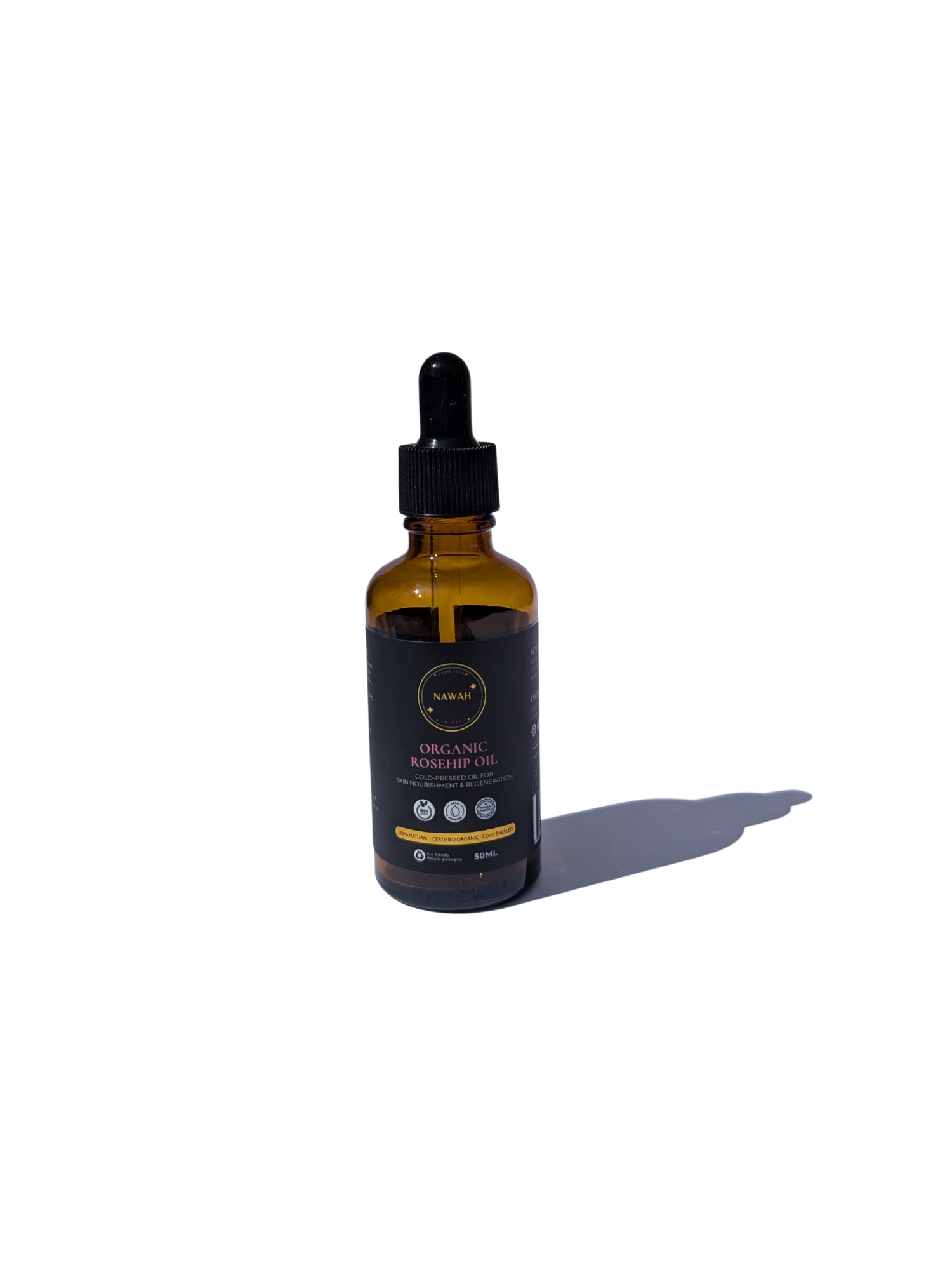 certified organic rosehip oil cold pressed 50ml