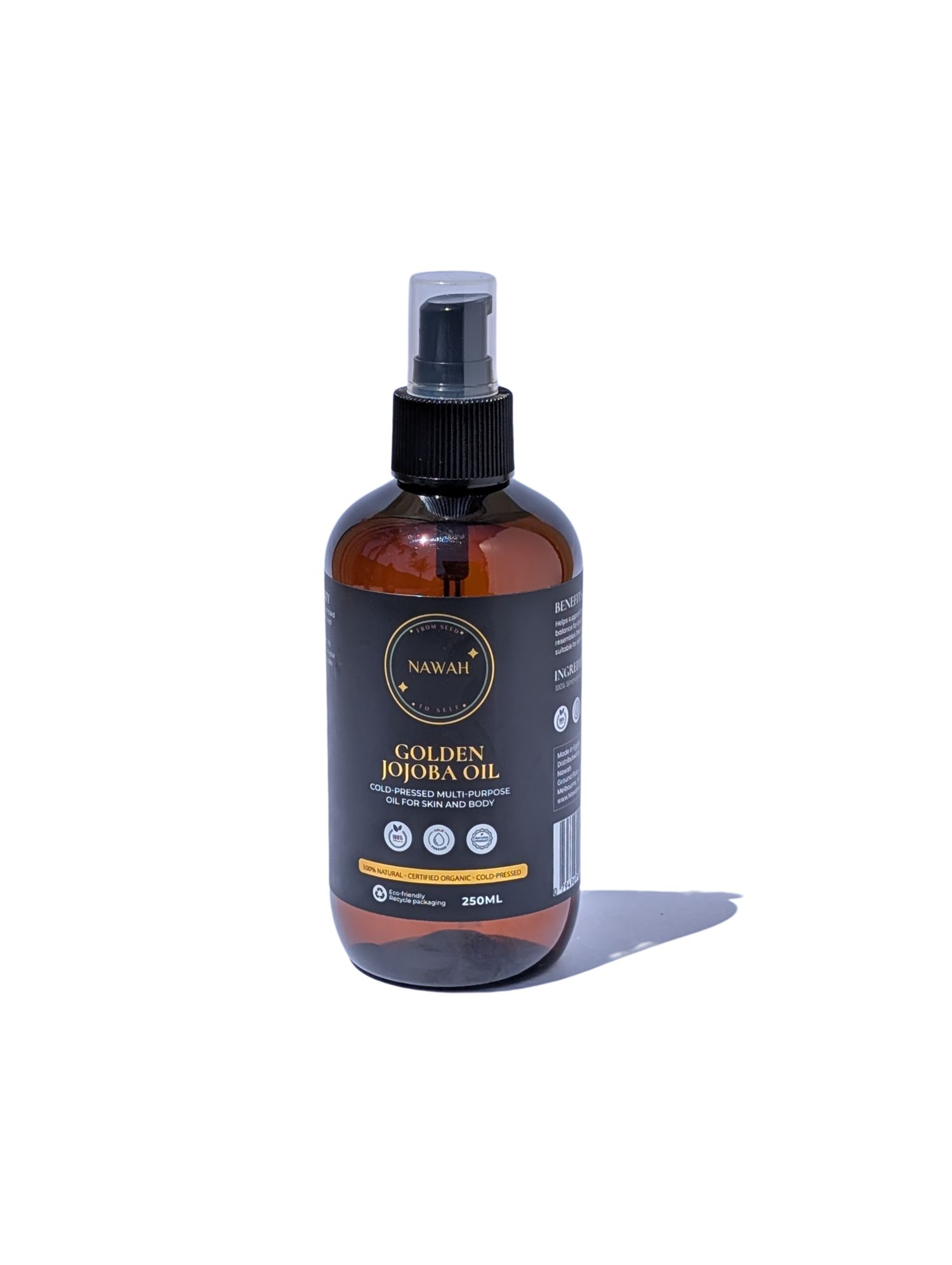 Certified Organic, Cold-Pressed Jojoba Oil - 100% Natural and Pure
